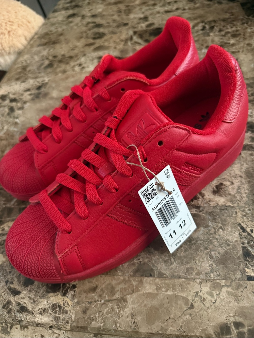 adidas Superstar Low Top Sneakers - Red
